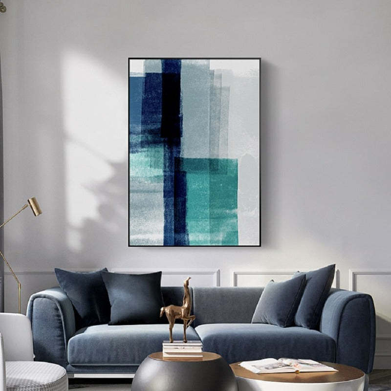 Abstract Watercolor Impressions - Canvas Wall Art Painting-Original Wall Arts