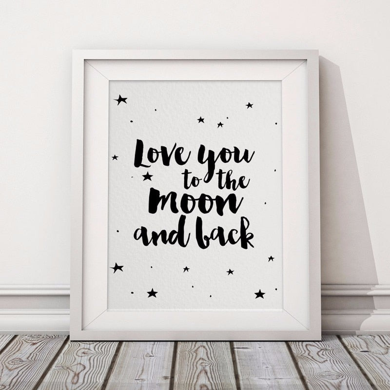 We Love You To The Moon and Back-Original Wall Arts
