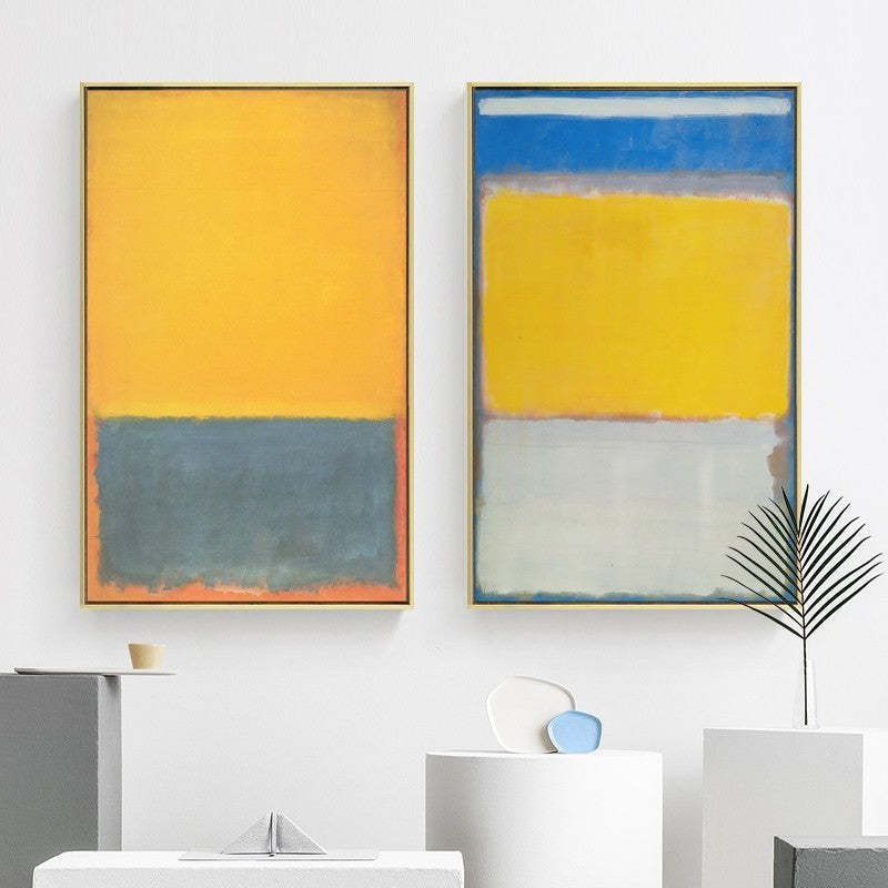 Red Yellow Colorful - Canvas Wall Art Painting-Original Wall Arts