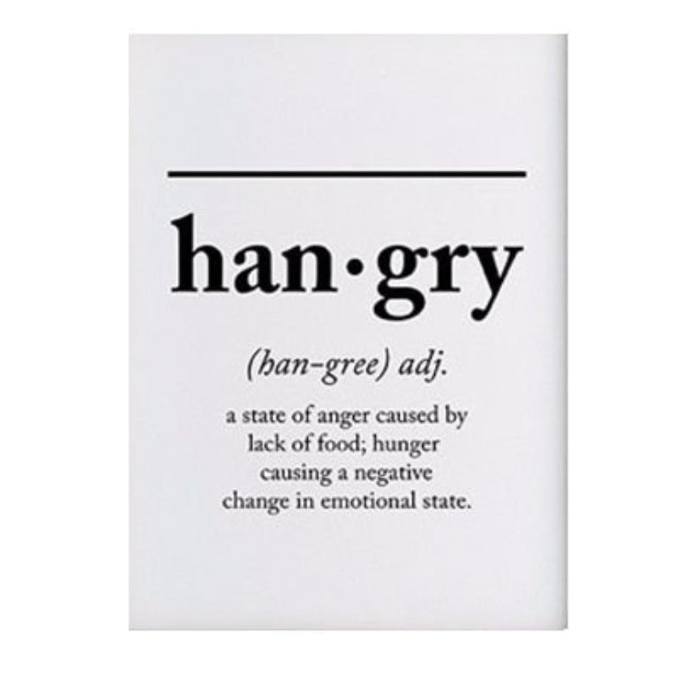 Scandinavian Hangry Definition Letters - Canvas Wall Art Painting-Original Wall Arts