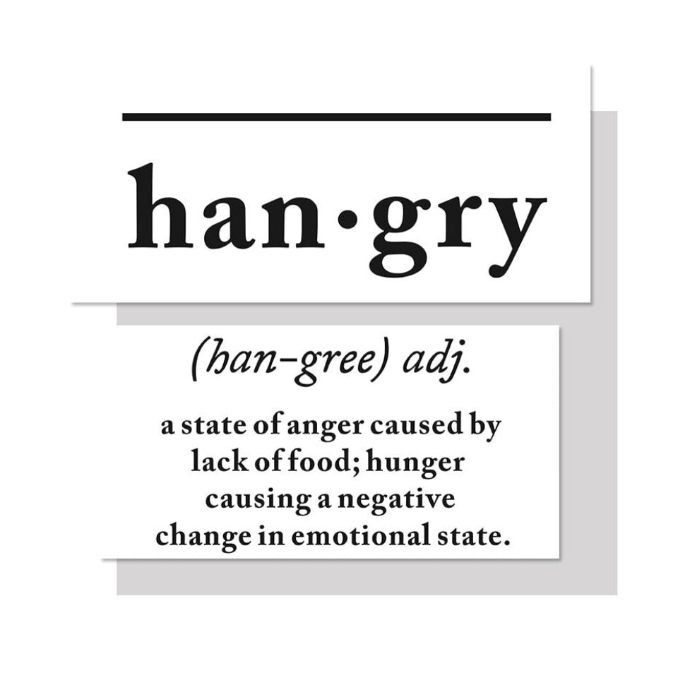 Scandinavian Hangry Definition Letters - Canvas Wall Art Painting-Original Wall Arts