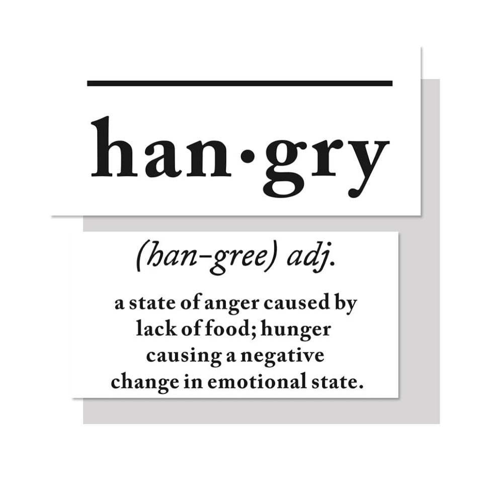 Scandinavian Hangry Definition Letters - Canvas Wall Art Painting-Original Wall Arts