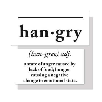 Scandinavian Hangry Definition Letters - Canvas Wall Art Painting-Original Wall Arts