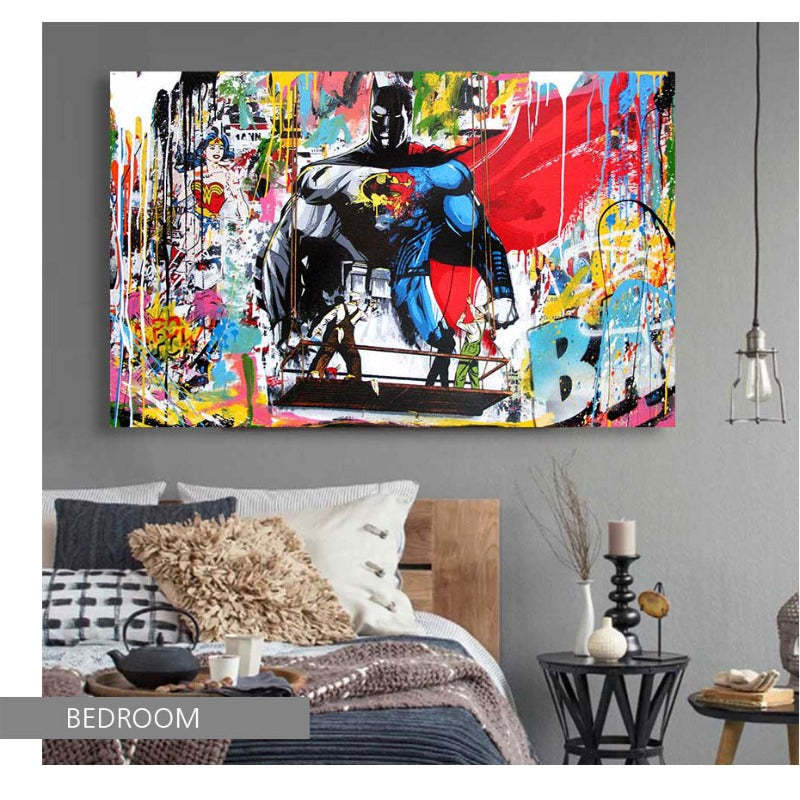 Street Graffiti - Canvas Wall Art Painting-Original Wall Arts