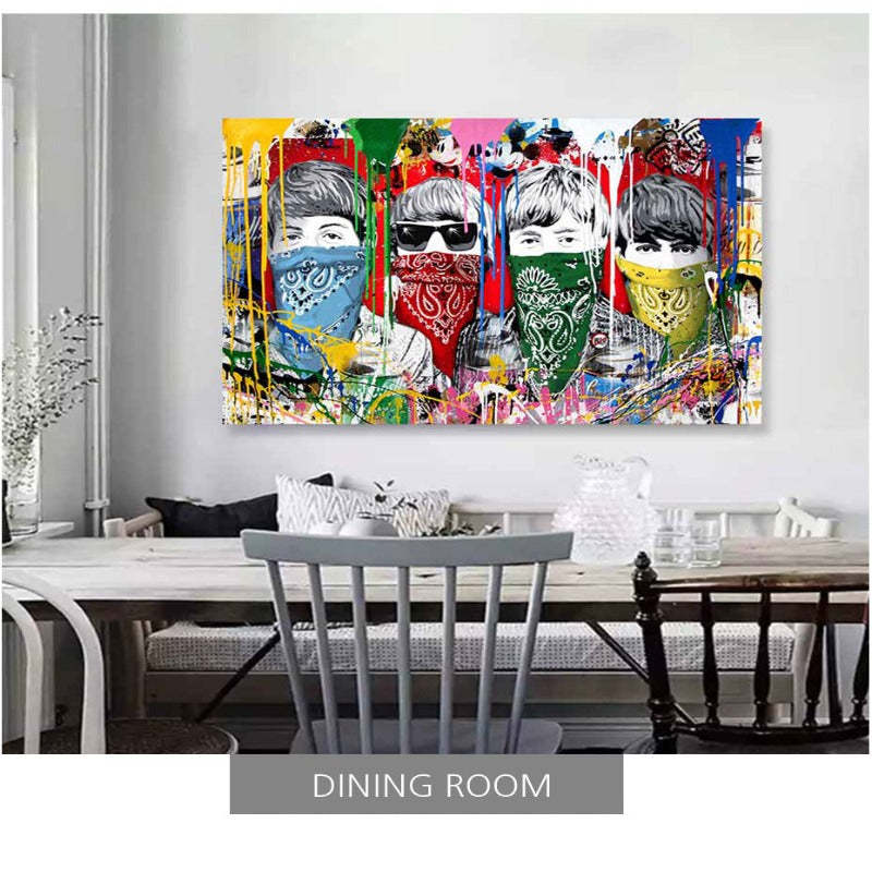 Street Graffiti - Canvas Wall Art Painting-Original Wall Arts
