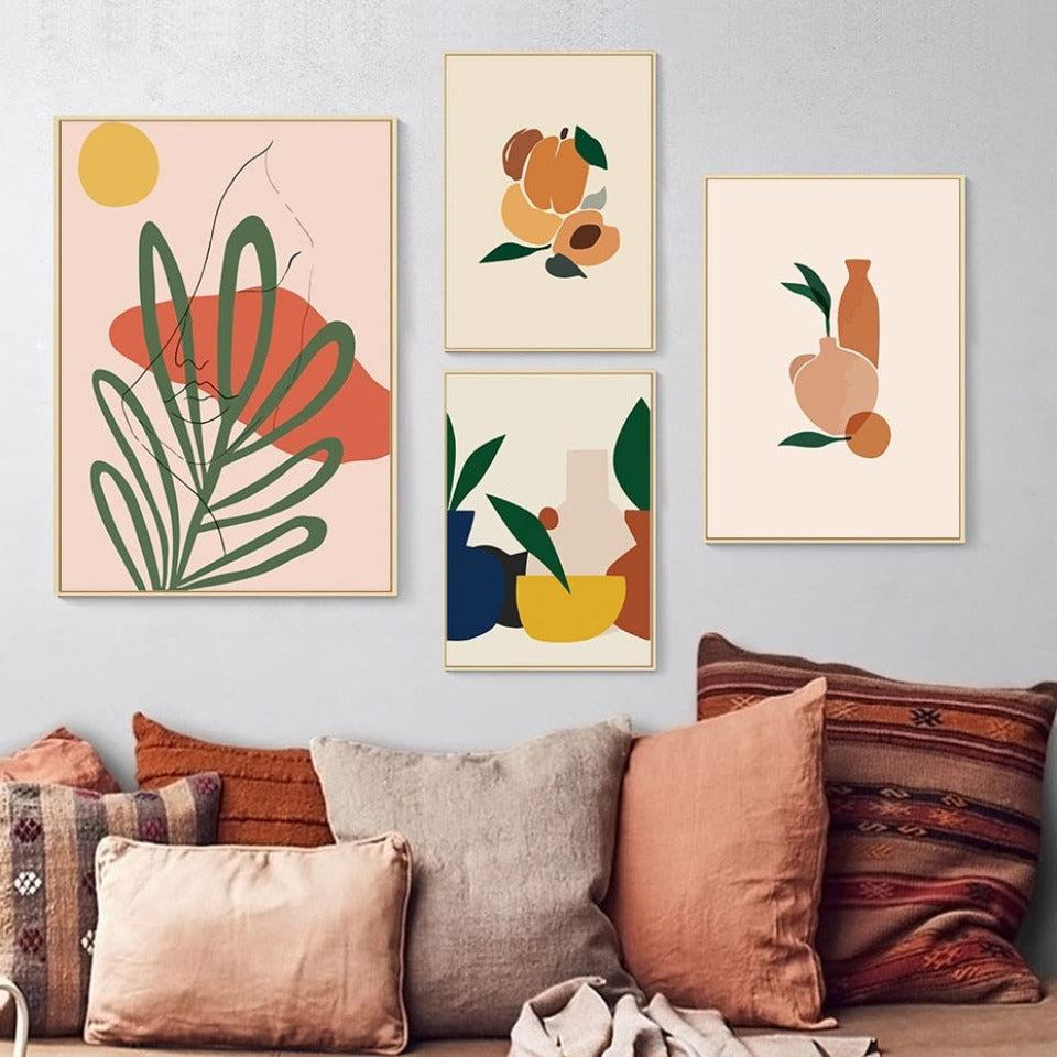 Scandinavia Abstract Still Life Figure - Canvas Wall Art Painting-Original Wall Arts