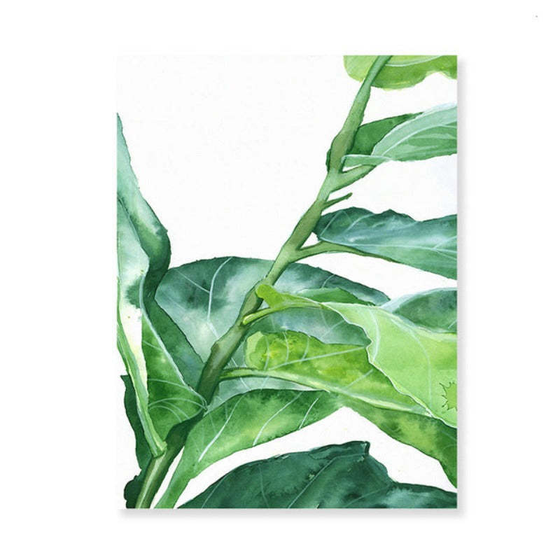 Modern Nordic Natural Tropical Leaves - Canvas Wall Art Painting-Original Wall Arts
