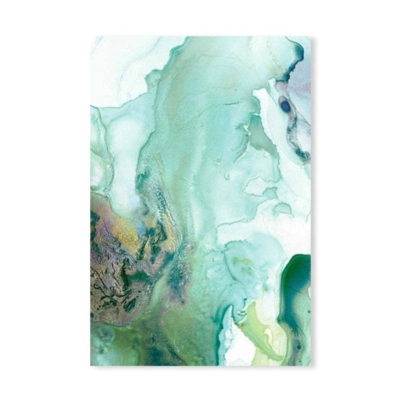 Mint Sea Marble - Canvas Wall Art Painting-Original Wall Arts