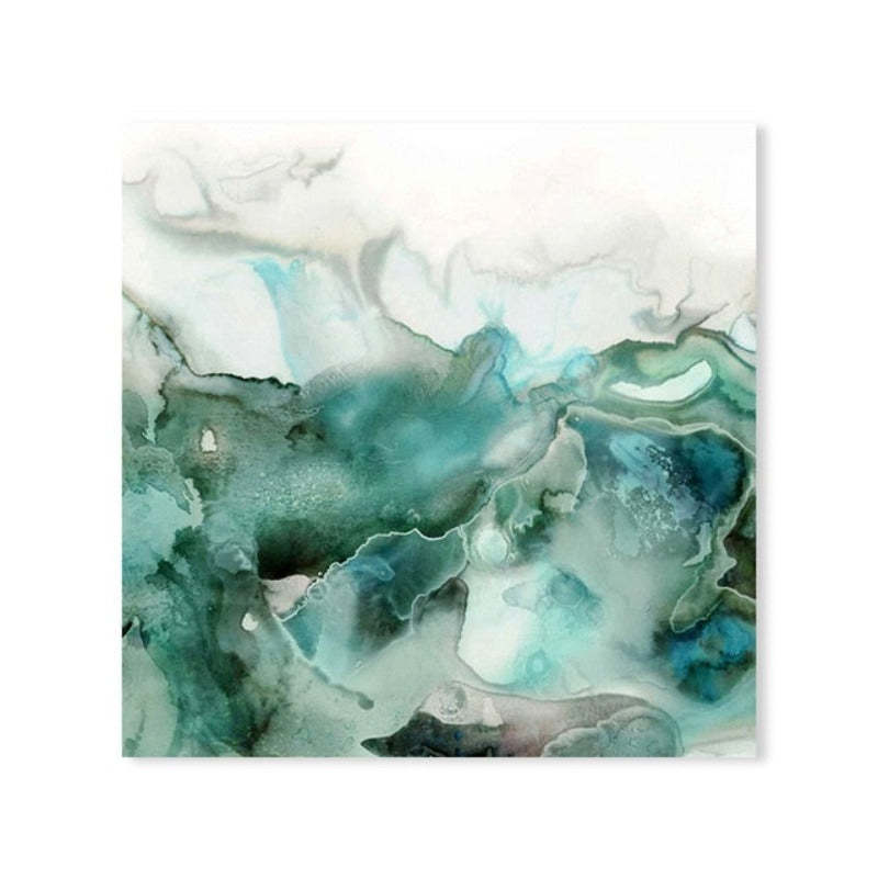Mint Sea Marble - Canvas Wall Art Painting-Original Wall Arts