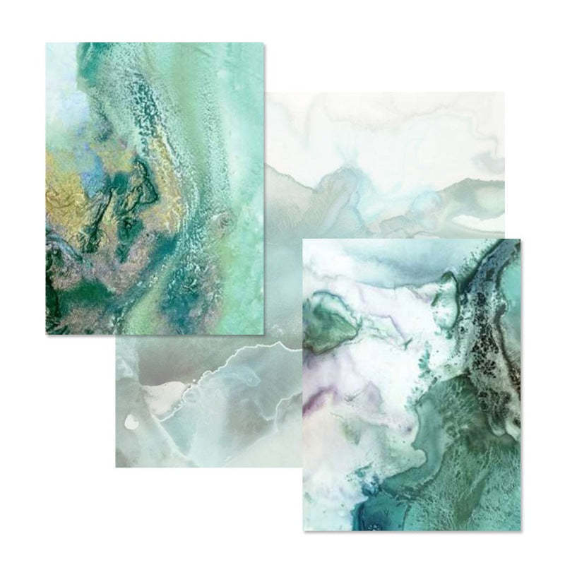 Mint Sea Marble - Canvas Wall Art Painting-Original Wall Arts