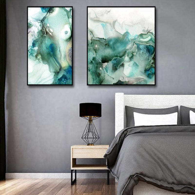 Mint Sea Marble - Canvas Wall Art Painting-Original Wall Arts