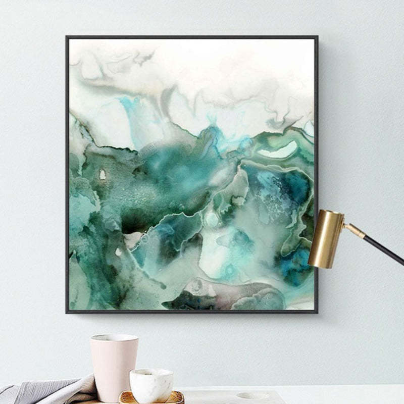 Mint Sea Marble - Canvas Wall Art Painting-Original Wall Arts