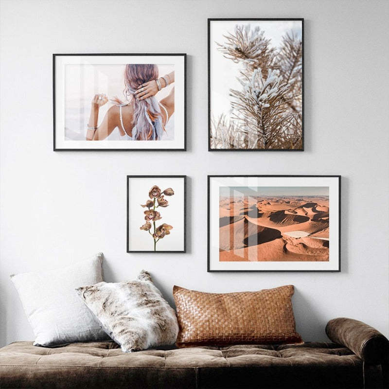 Modern Dried Flowers - Canvas Wall Art Painting-Original Wall Arts