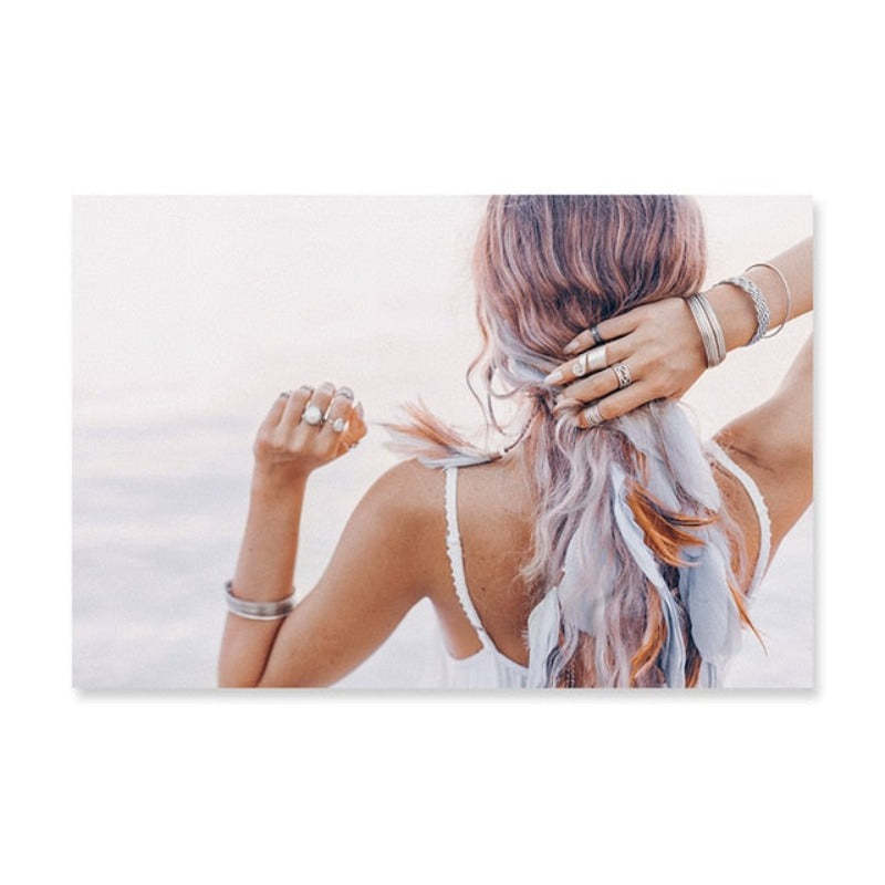 Modern Dried Flowers - Canvas Wall Art Painting-Original Wall Arts