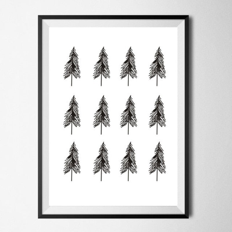 Geometric Deer Faith Quote - Canvas Wall Art Painting-Original Wall Arts
