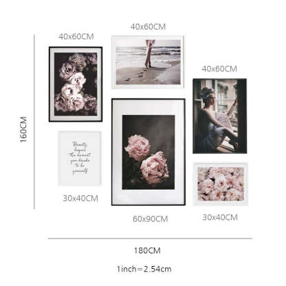 Pink Peony Floral Pictures Beauty Quotes - Canvas Wall Art Painting-Original Wall Arts