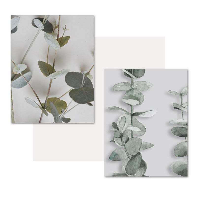 Botanical Eucalyptus Leaves - Canvas Wall Art Painting-Original Wall Arts
