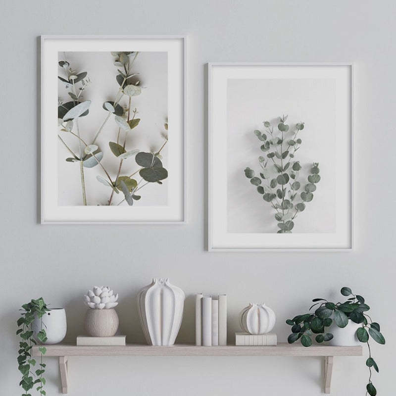 Botanical Eucalyptus Leaves - Canvas Wall Art Painting-Original Wall Arts