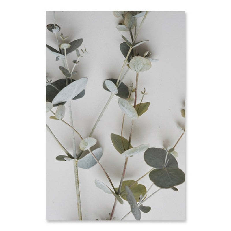 Botanical Eucalyptus Leaves - Canvas Wall Art Painting-Original Wall Arts