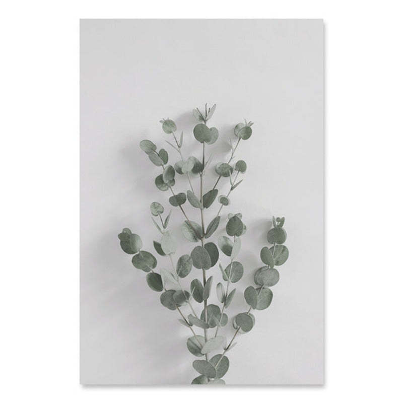 Botanical Eucalyptus Leaves - Canvas Wall Art Painting-Original Wall Arts