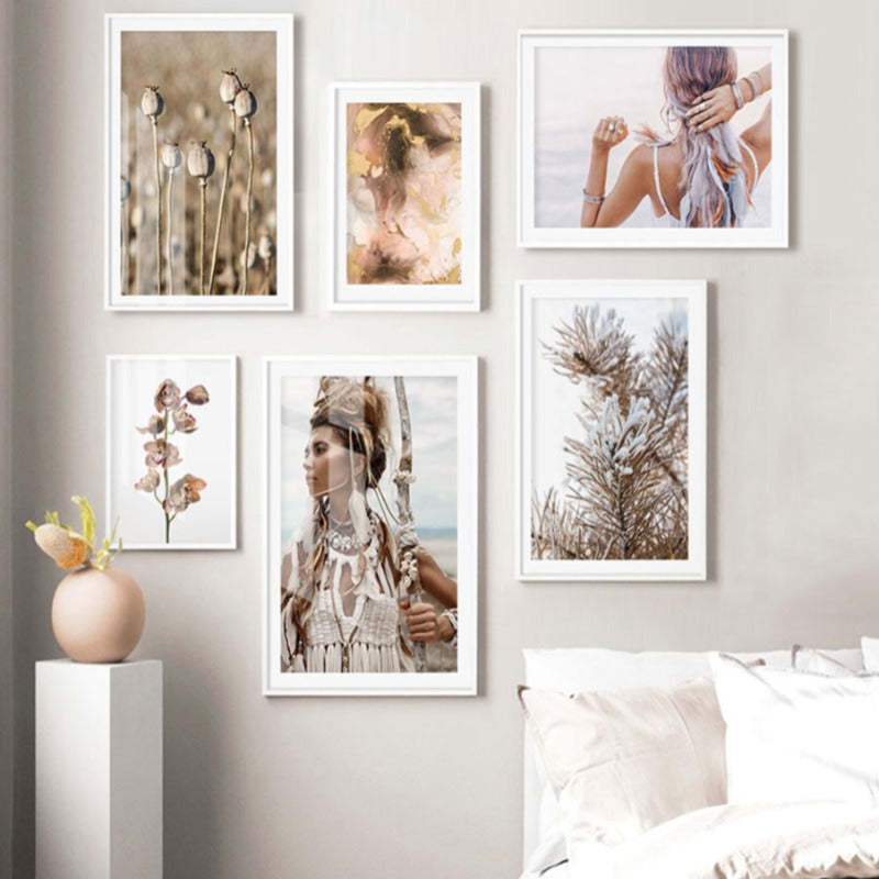 Modern Dried Flowers - Canvas Wall Art Painting-Original Wall Arts