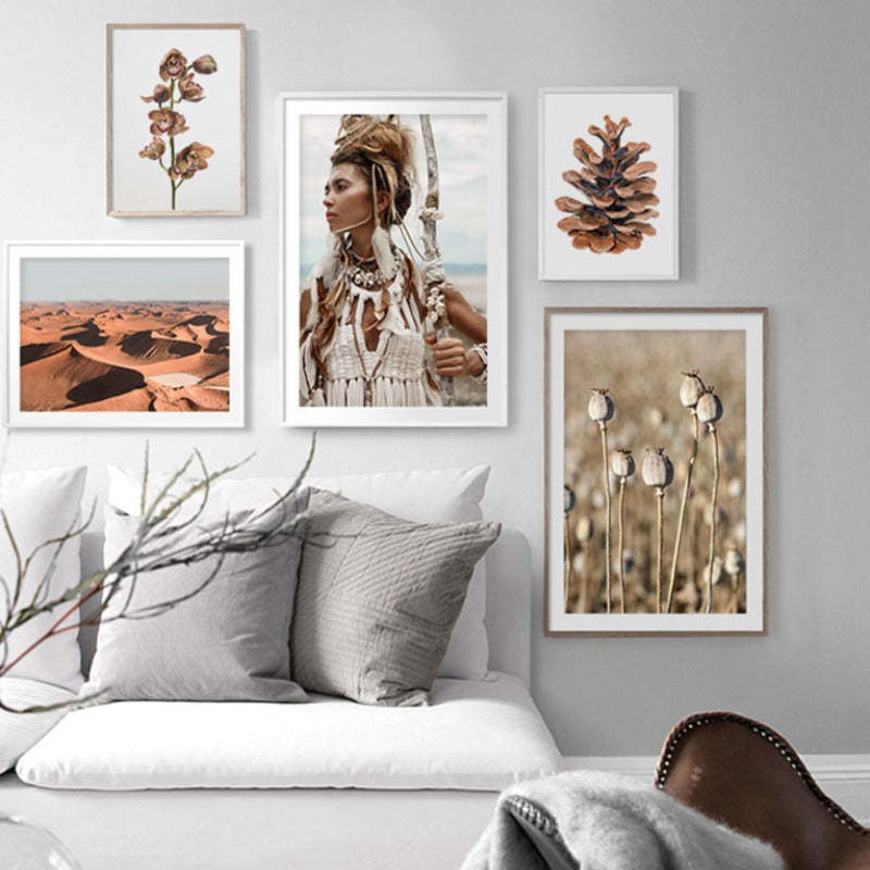 Modern Dried Flowers - Canvas Wall Art Painting-Original Wall Arts