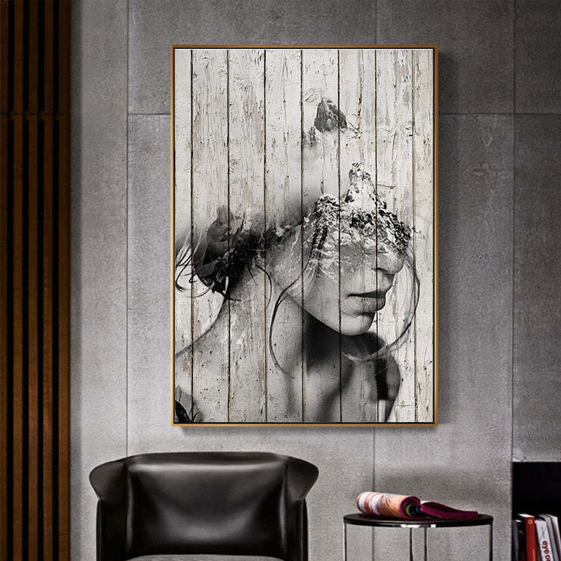 Abstract Figure Prints - Canvas Wall Art Painting-Original Wall Arts