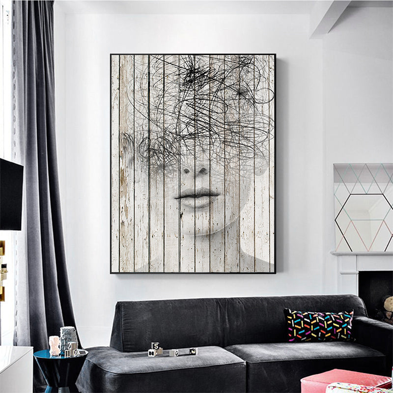 Abstract Figure Prints - Canvas Wall Art Painting-Original Wall Arts