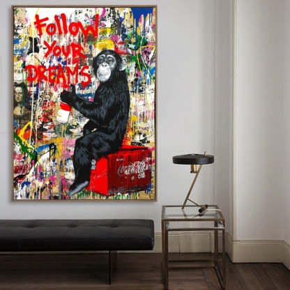 Street Graffiti - Canvas Wall Art Painting-Original Wall Arts