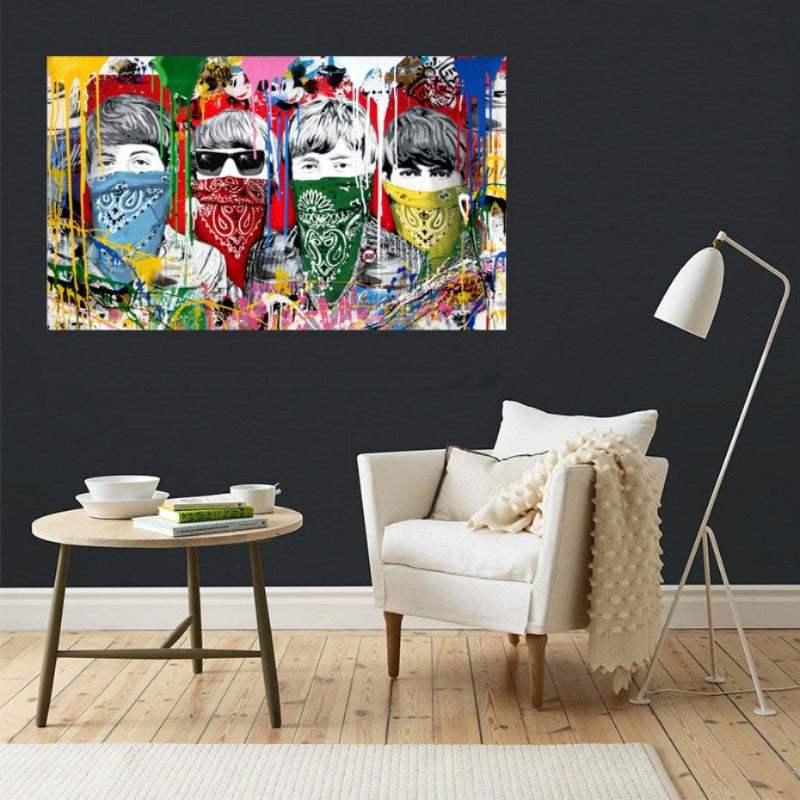 Street Graffiti - Canvas Wall Art Painting-Original Wall Arts