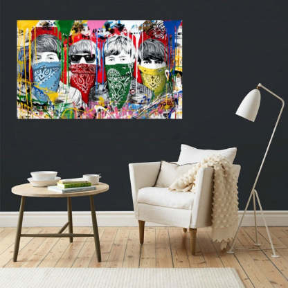 Street Graffiti - Canvas Wall Art Painting-Original Wall Arts