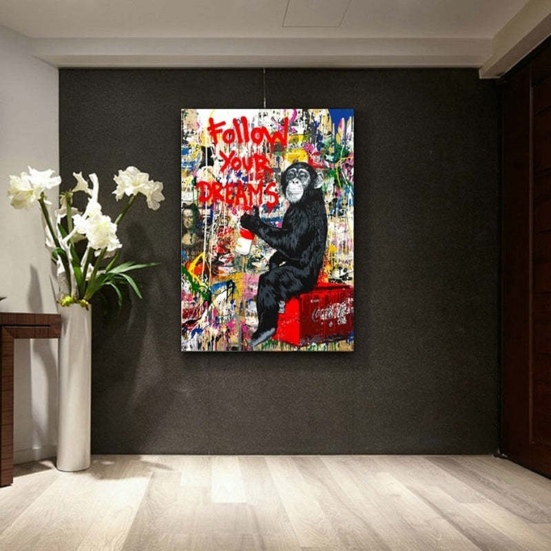 Street Graffiti - Canvas Wall Art Painting-Original Wall Arts