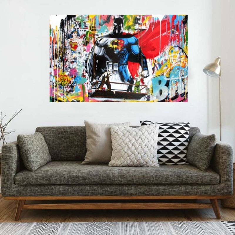 Street Graffiti - Canvas Wall Art Painting-Original Wall Arts