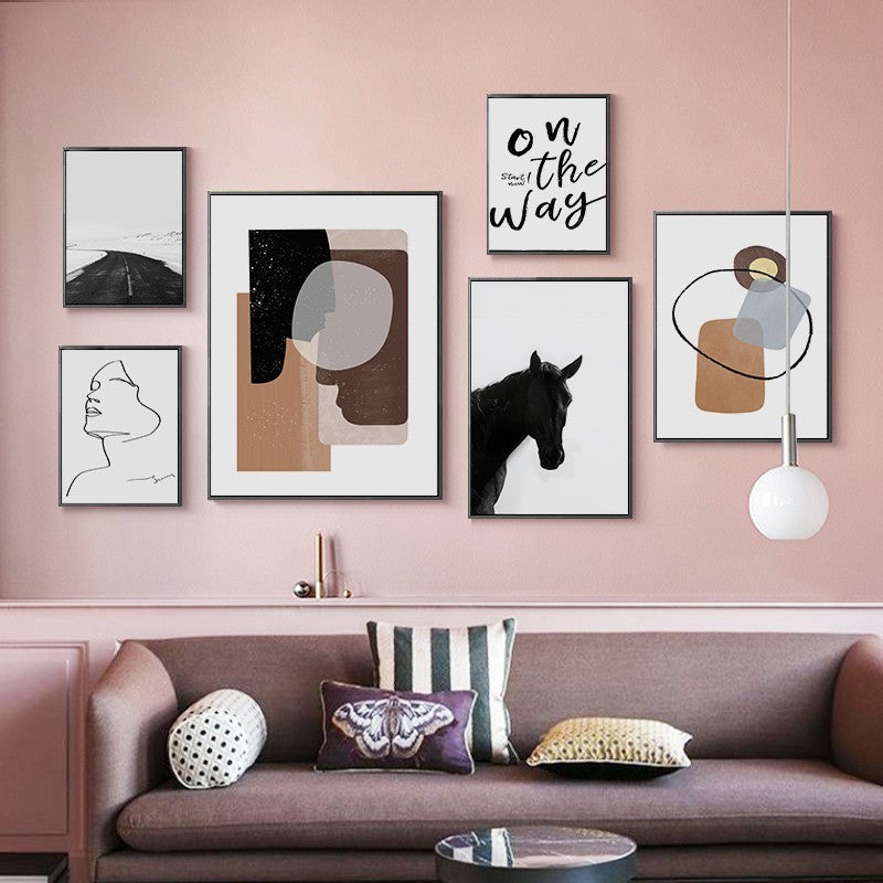 Scandinavia Geometric - Canvas Wall Art Painting