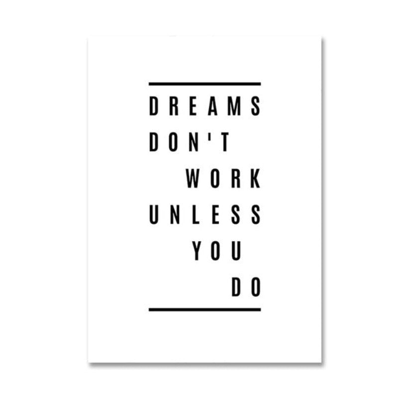 Nordic Scandinavia Palm Leaves Plants Dreams Quote-Original Wall Arts