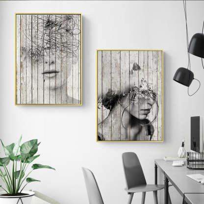 Abstract Figure Prints - Canvas Wall Art Painting-Original Wall Arts