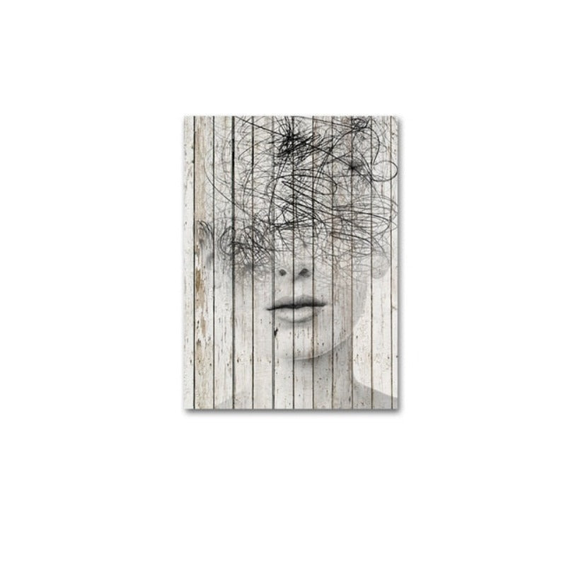 Abstract Figure Prints - Canvas Wall Art Painting-Original Wall Arts