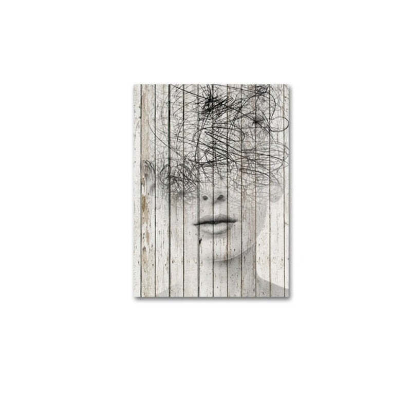 Abstract Figure Prints - Canvas Wall Art Painting-Original Wall Arts