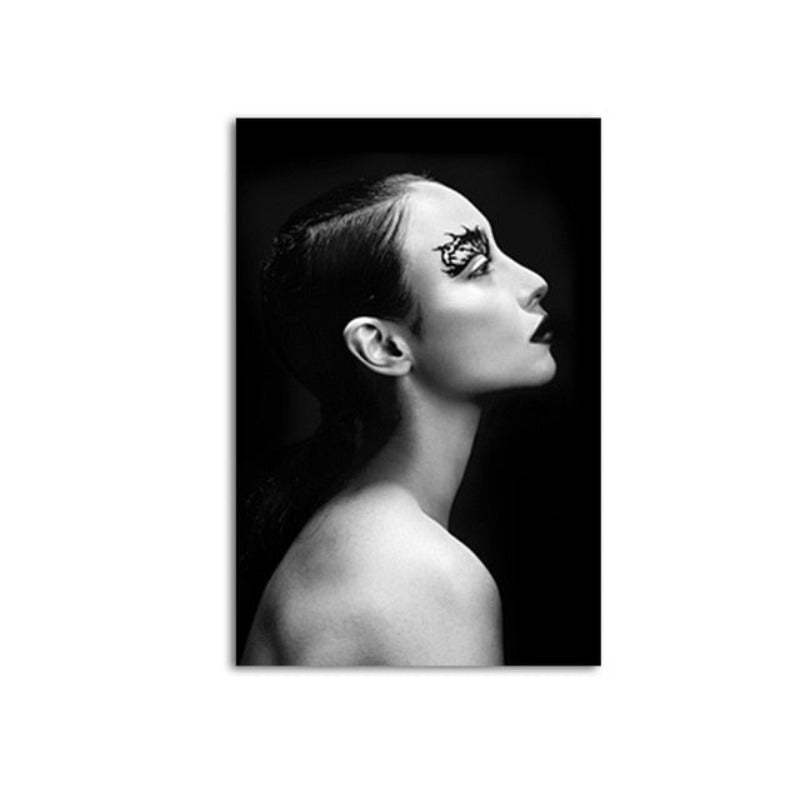 Modern Palm Coconut Tree Prints Black - Canvas Wall Art Painting-Original Wall Arts