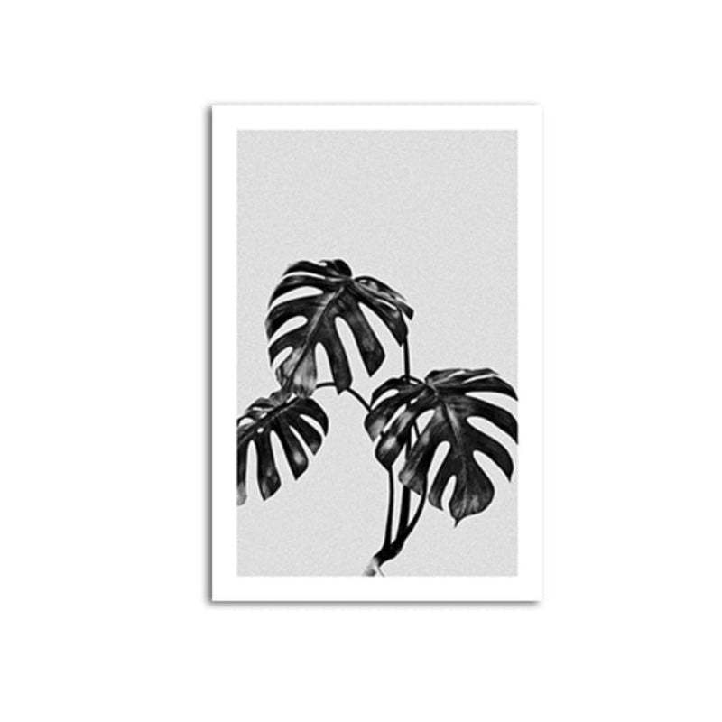 Modern Palm Coconut Tree Prints Black - Canvas Wall Art Painting-Original Wall Arts