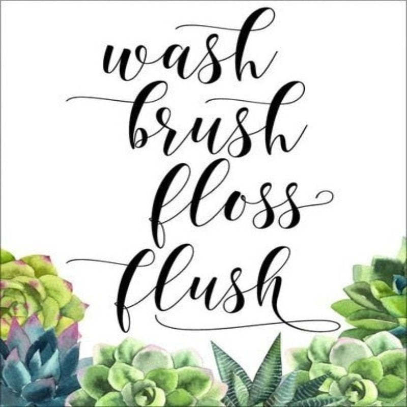 Modern Wash brush Floss Flush Cactus Print - Canvas Wall Art Painting-Original Wall Arts