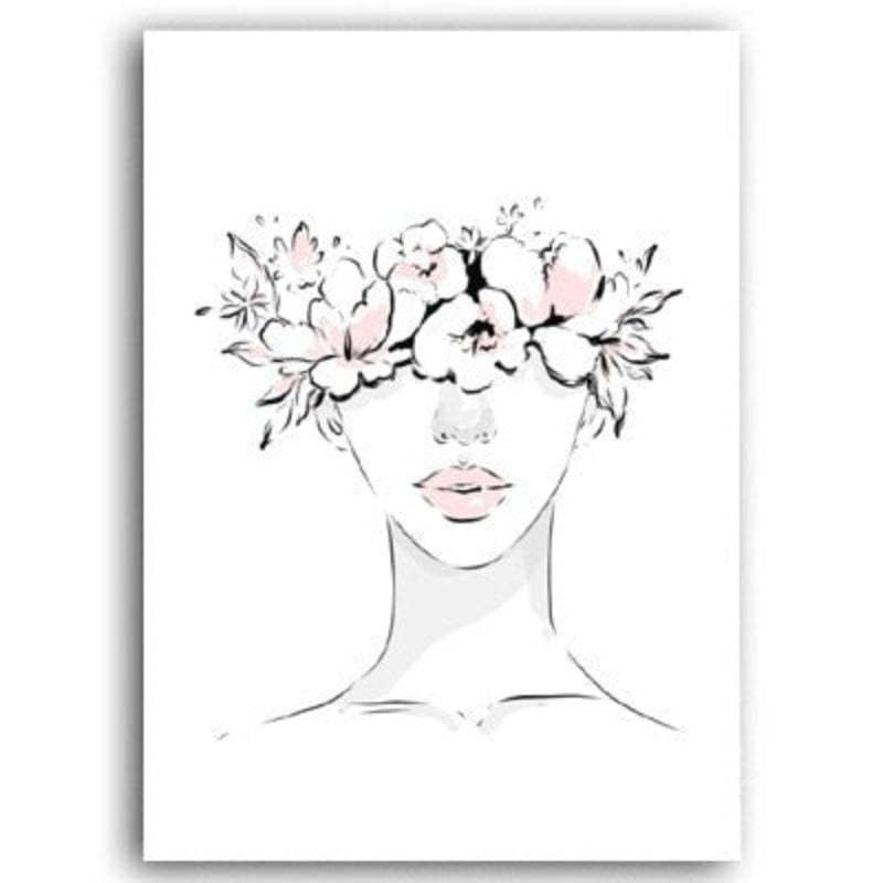 Beautiful Pink Flamingo Feather - Canvas Wall Art Painting-Original Wall Arts