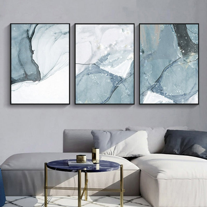 Nordic Marble - Canvas Wall Art Painting-Original Wall Arts