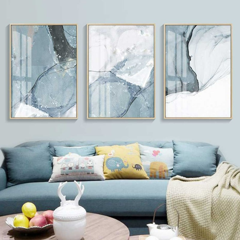 Nordic Marble - Canvas Wall Art Painting-Original Wall Arts
