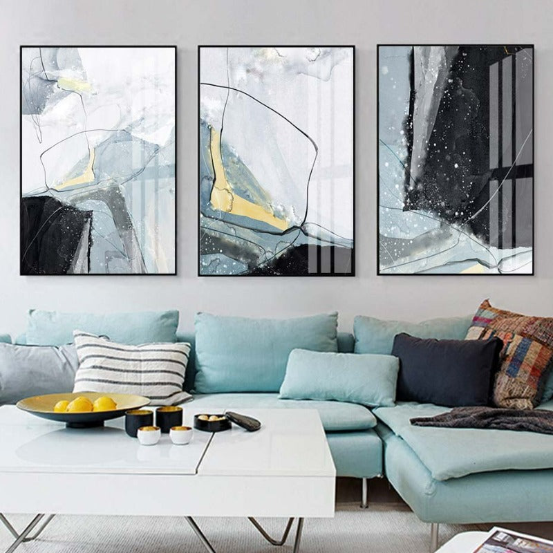 Nordic Marble - Canvas Wall Art Painting-Original Wall Arts