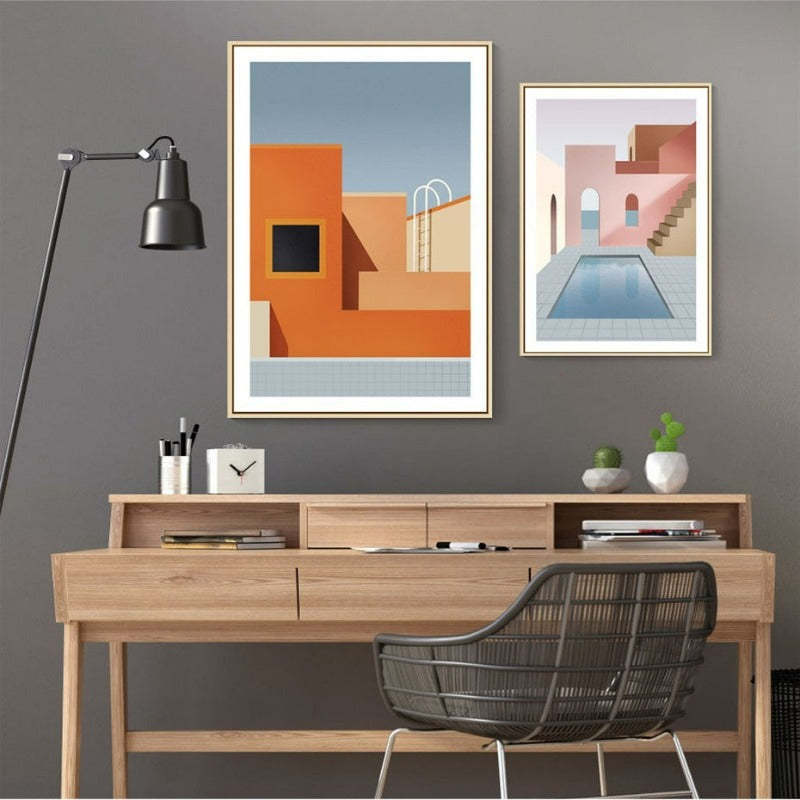 Colors Of City - Canvas Wall Art Painting-Original Wall Arts