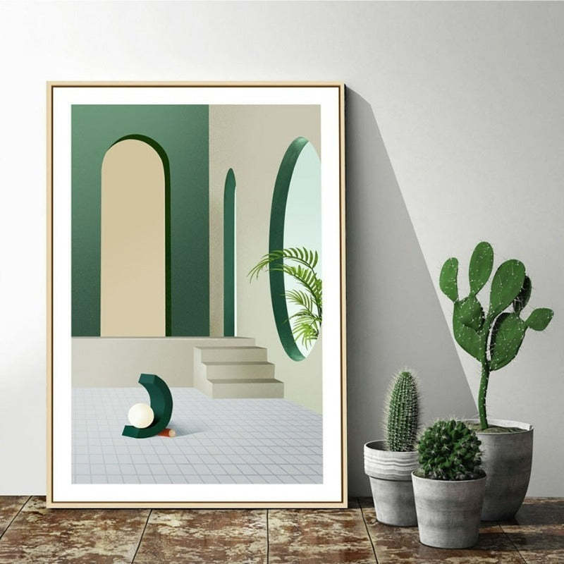 Colors Of City - Canvas Wall Art Painting-Original Wall Arts