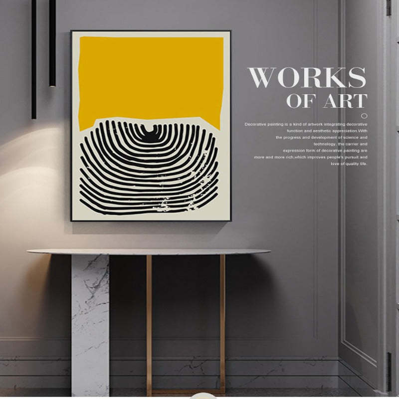 Multicolored Abstract Geometric Wall Art  - Canvas Wall Art Painting-Original Wall Arts