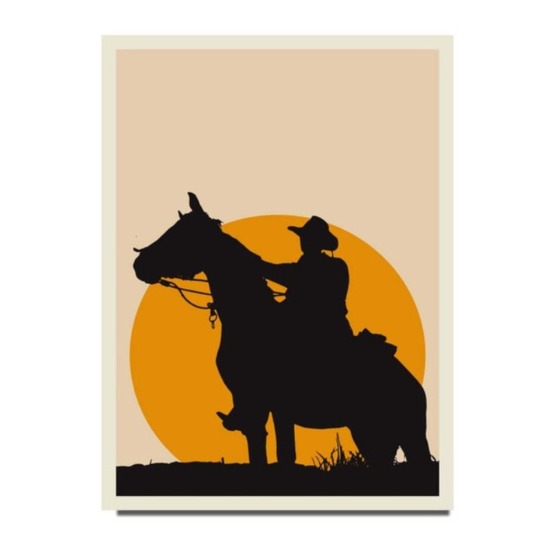 Vintage Abstract Canvas Painting Geometric Wall Art-Original Wall Arts