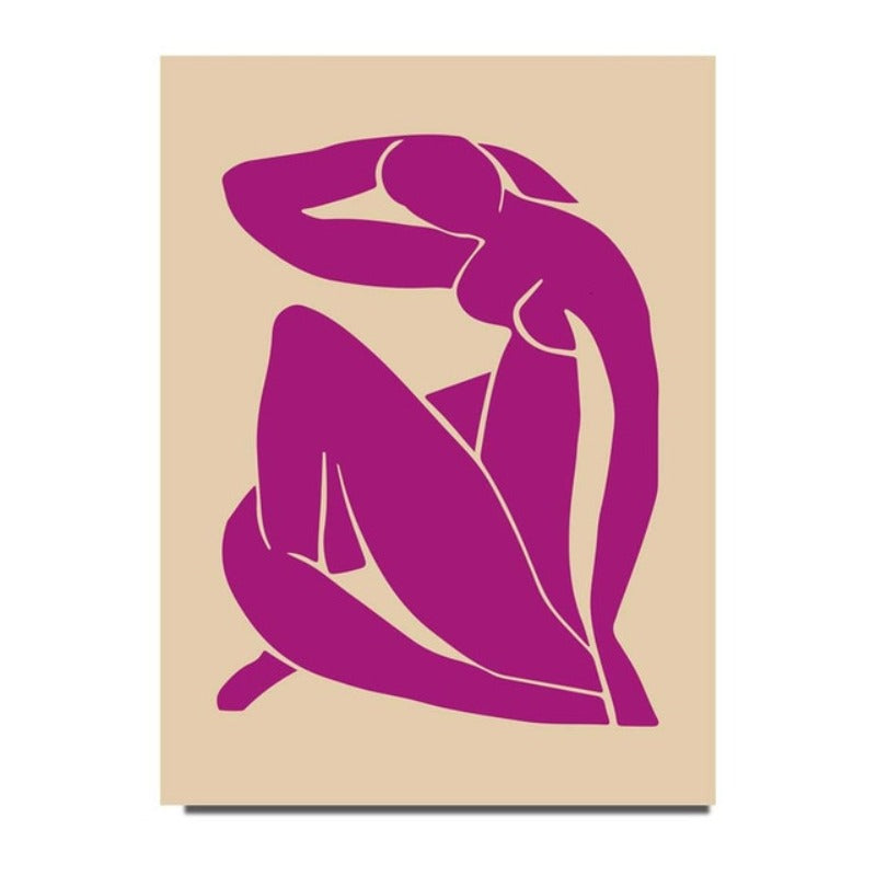 Vintage Abstract Canvas Painting Geometric Wall Art-Original Wall Arts